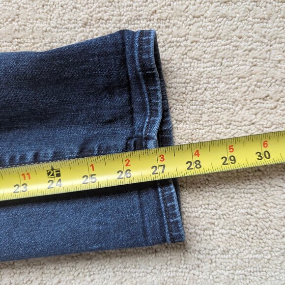 7 For All Mankind High Waist Josefina Straight Leg Stretch Jeans Women's 31 x 27 - Picture 12 of 13